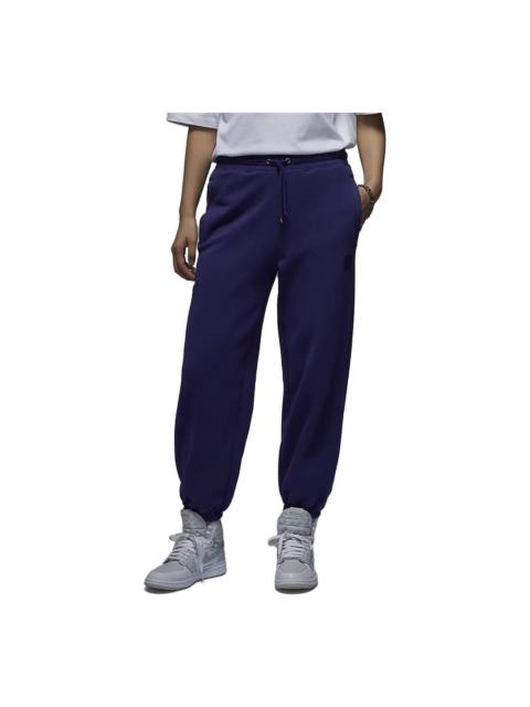 (WMNS) Air Jordan Flight Fleece Trousers 'Dark Purple' FB5114-502