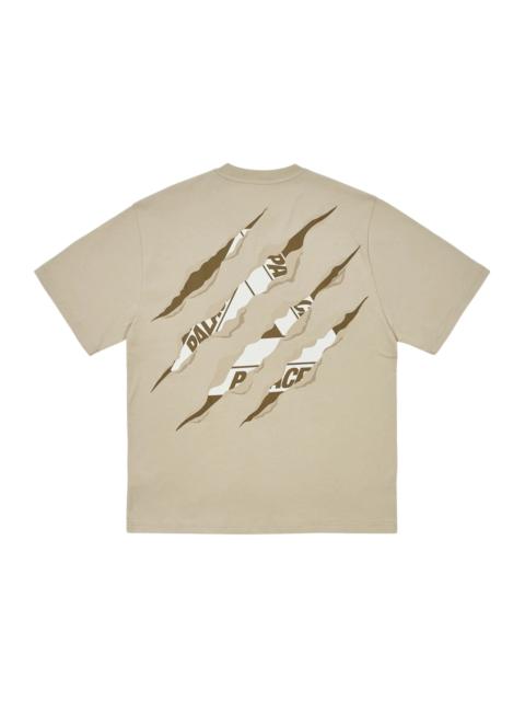 Palace Ripped Tri T-Shirt Stoney Grey
