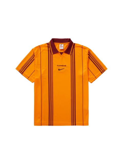 Supreme Nike Jewel Stripe Soccer Jersey Orange