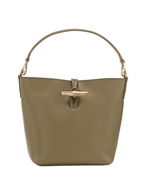 Le Roseau XS Bucket bag Olive - Leather