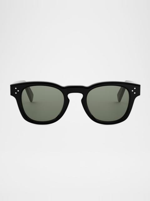 Men's Acetate Round Sunglasses