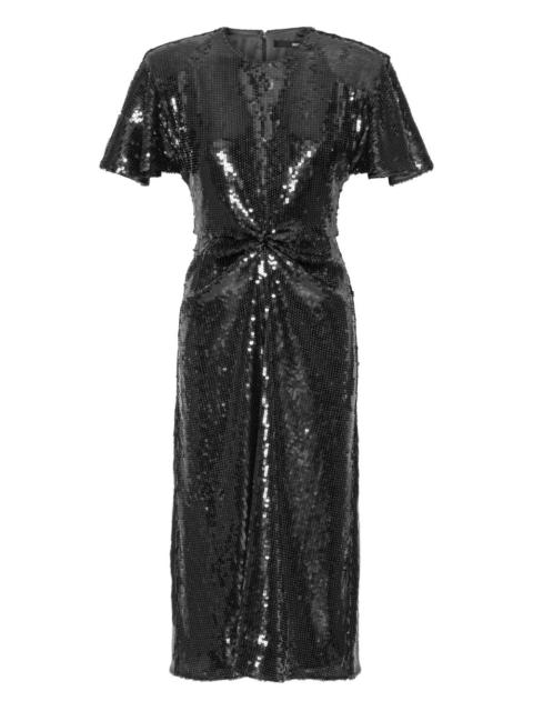 sequin-embellishment midi dress