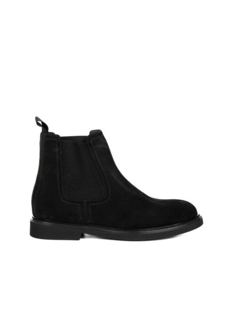 suede panelled boots