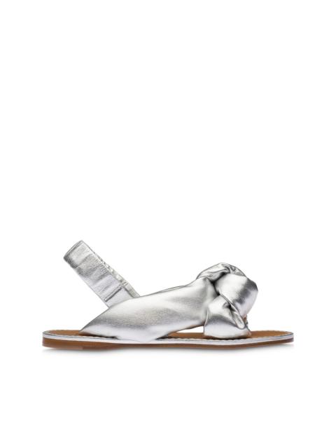 knotted flat sandals