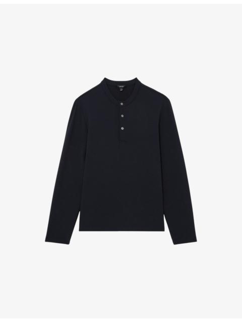 Salvator Henley-Neck Woven Shirt