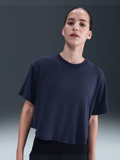 Nike One Relaxed Women's Dri-FIT Cropped Short-Sleeve Top