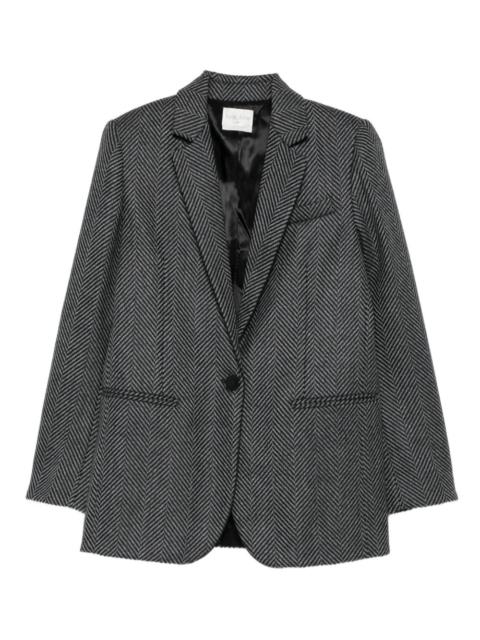 silk-blend blazer
