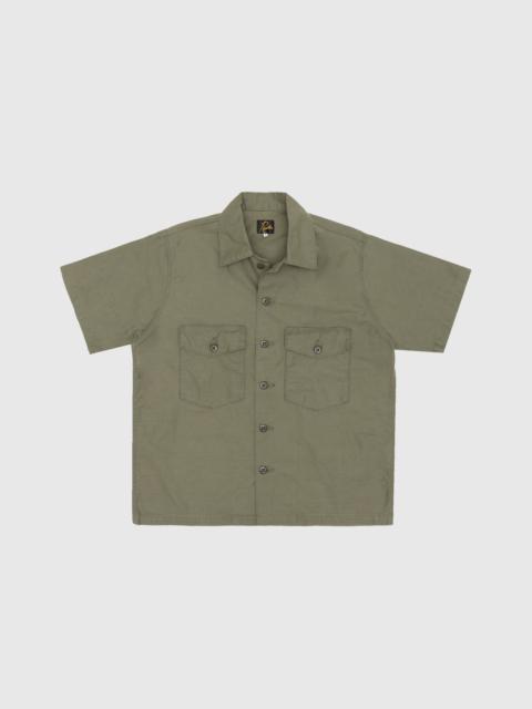 BACK SATEEN S/S FATIGUE SHIRT