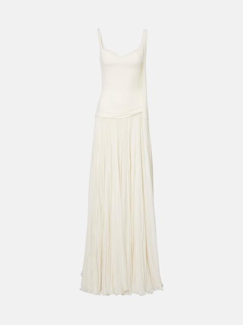 Ana crêpe and chiffon gown