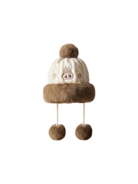 Pop Mart The Monsters Labubu Warm Fluffy Holiday Series Plush Hat