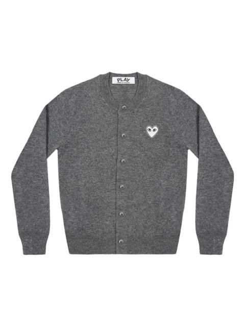(WMNS) COMME des GARCONS PLAY Cardigan White Emblem 'Grey' AZ-N065-051-1