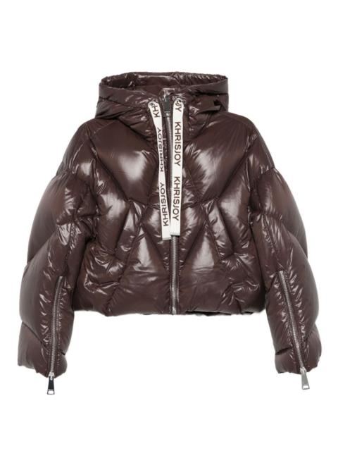 quilted hooded jacket