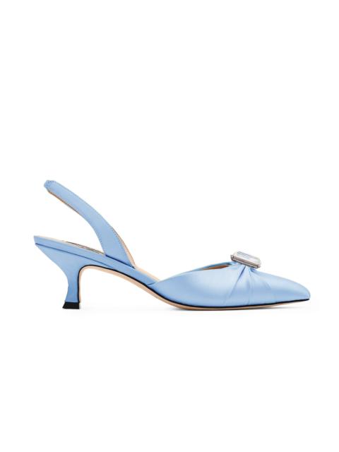 YORK KITTEN HEEL - GLACIAL BLUE