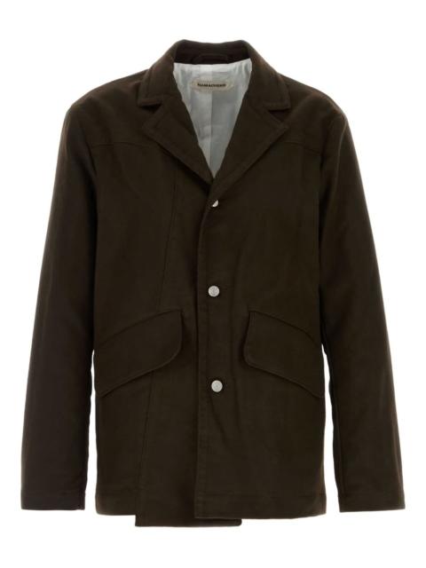 Moleskin cotton blazer