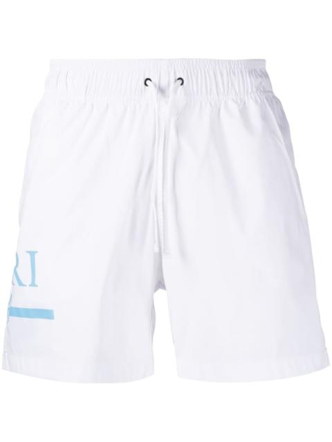 logo-print track shorts