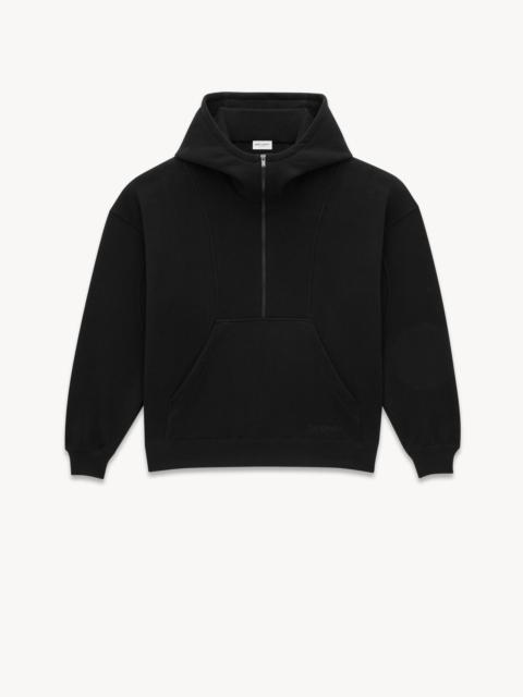 SAINT LAURENT HALF-ZIP HOODIE
