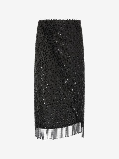 Skirt With Beaded Hem