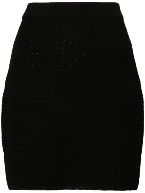 4G-monogram knitted skirt