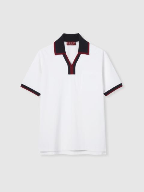Cotton piquet polo shirt