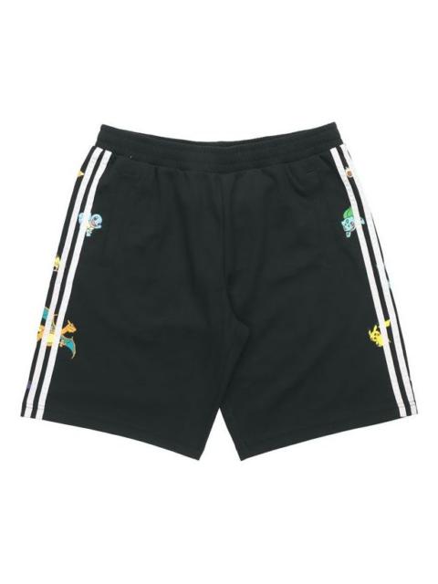 adidas neo x Pokmon Crossover Side Stripe Sports Shorts Black FM0322