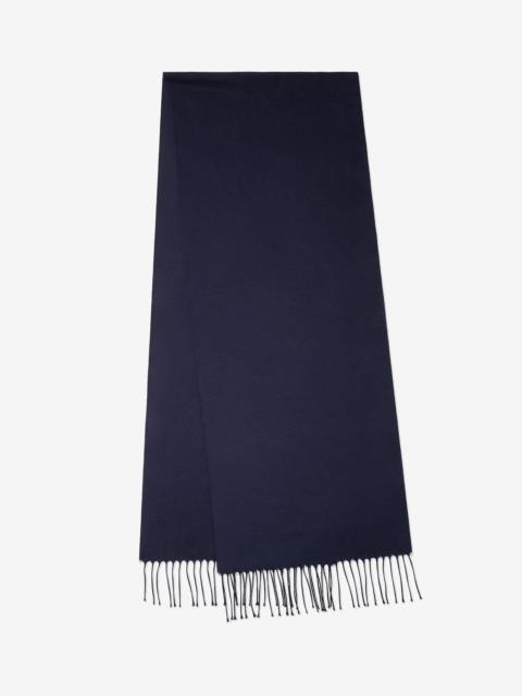 Blue pure silk scarf