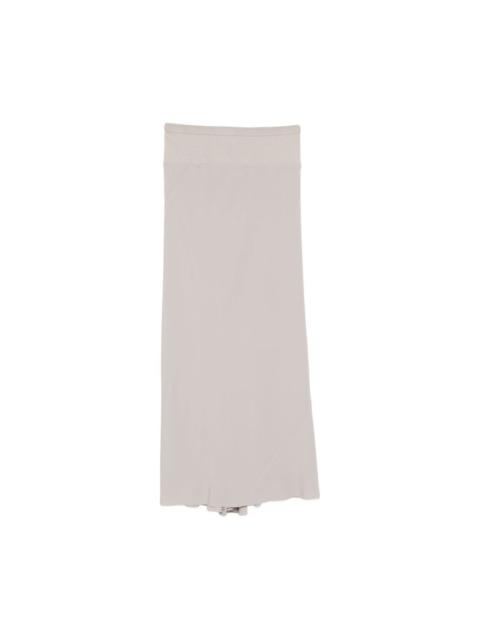 Silk blend long skirt