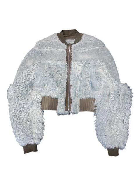 shearling bomber jacket