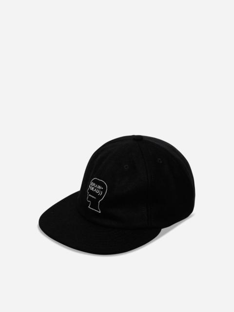 Flannel Classic Logohead 6 Panel Hat Black