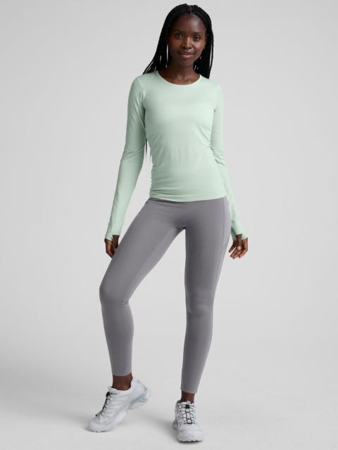 Pacer Fleece-Backed Zip Pocket Full Length Legging