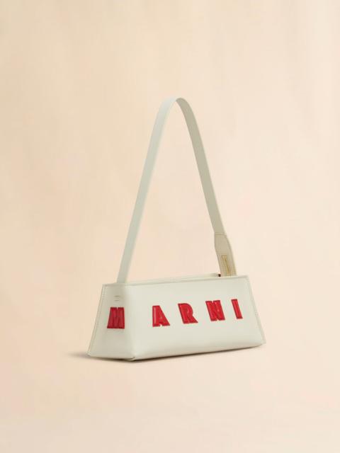 CREAM LEATHER MUSEO BAGUETTE BAG