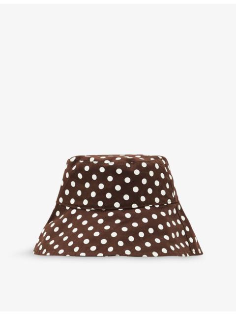 Paloma Polka-Dot Cotton Bucket Hat