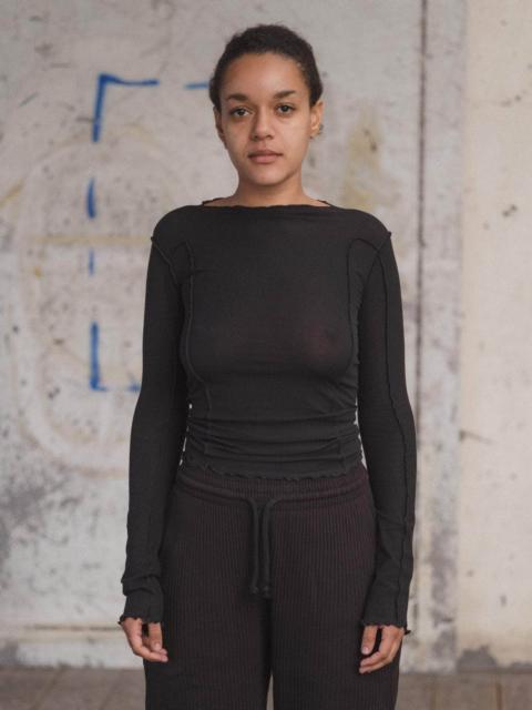 Omato Long Sleeve Tee - Fine Organic Cotton Rib