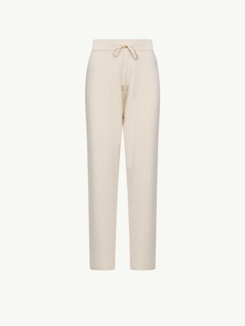 Wool & Cashmere Blend Cropped Jogging Pants