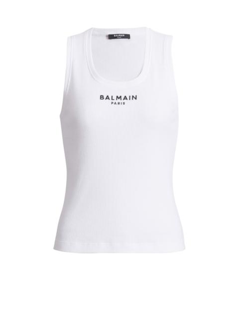 Balmain Paris embroidered vest top