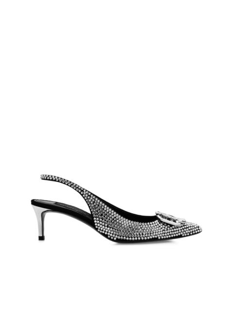 50mm Gothic Plein slingback pumps