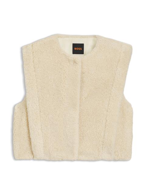 GILET IN PLUSH TEDDY