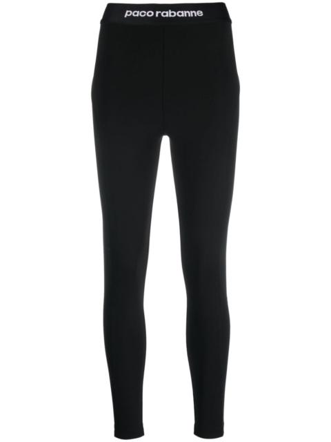 logo-waistband high-waisted leggings