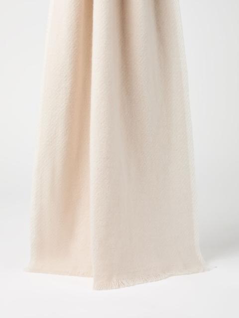 Cashmere diagonal scarf