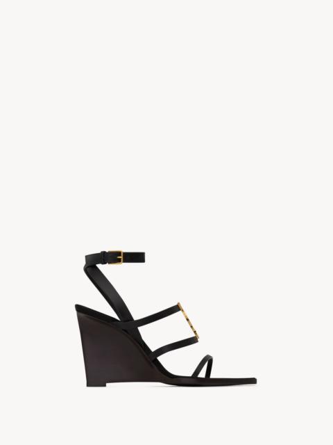 CASSANDRA WEDGES IN SMOOTH LEATHER