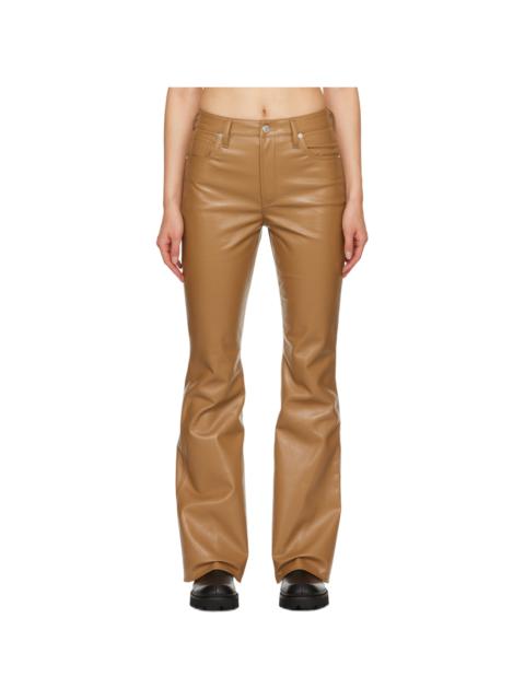 Tan Lilah Leather Pants