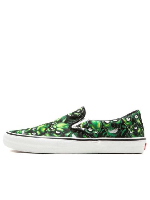 Vans Supreme x Slip-On 'Glow-In-The-Dark Skull Pile' VN0A347V3FW