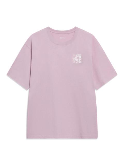 Li-Ning Chinese Culture Butterfly Graphic T-shirt 'Pink' AHST203-5