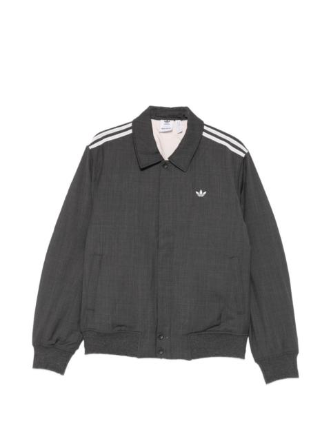 stripe-detail bomber jacket