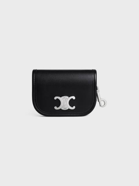 KEYRING NANO BESACE TRIOMPHE IN SMOOTH CALFSKIN