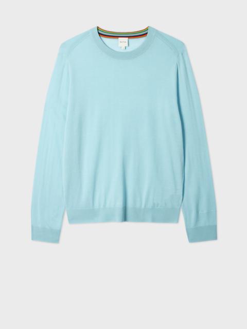 Sky Blue Merino Wool Sweater