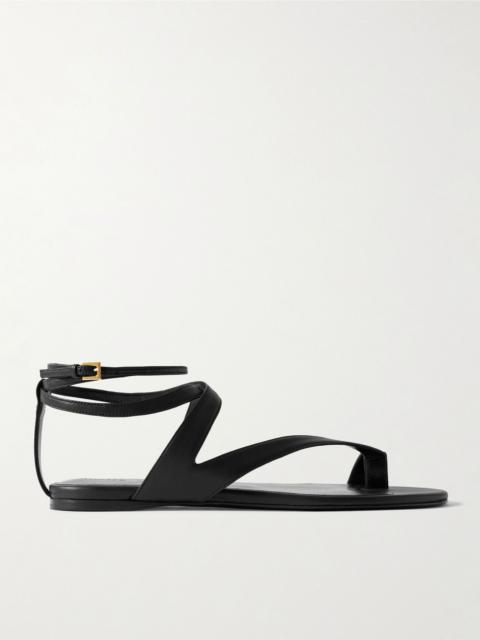 Aimee leather sandals Black