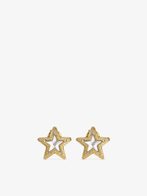 JC Star Studs
Gold-Finish Metal JC Star Stud Earrings with Swarovski Crystals