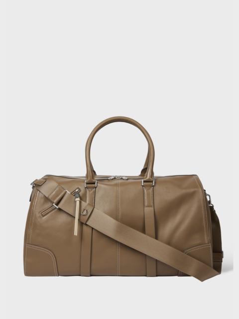 Brown Leather Duffle Bag