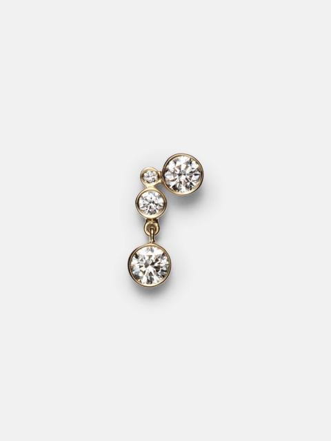 Stella Diamant 18kt gold single earring with diamonds
