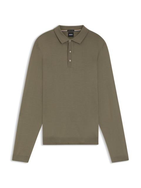 REGULAR-FIT KNIT POLO IN VIRGIN WOOL